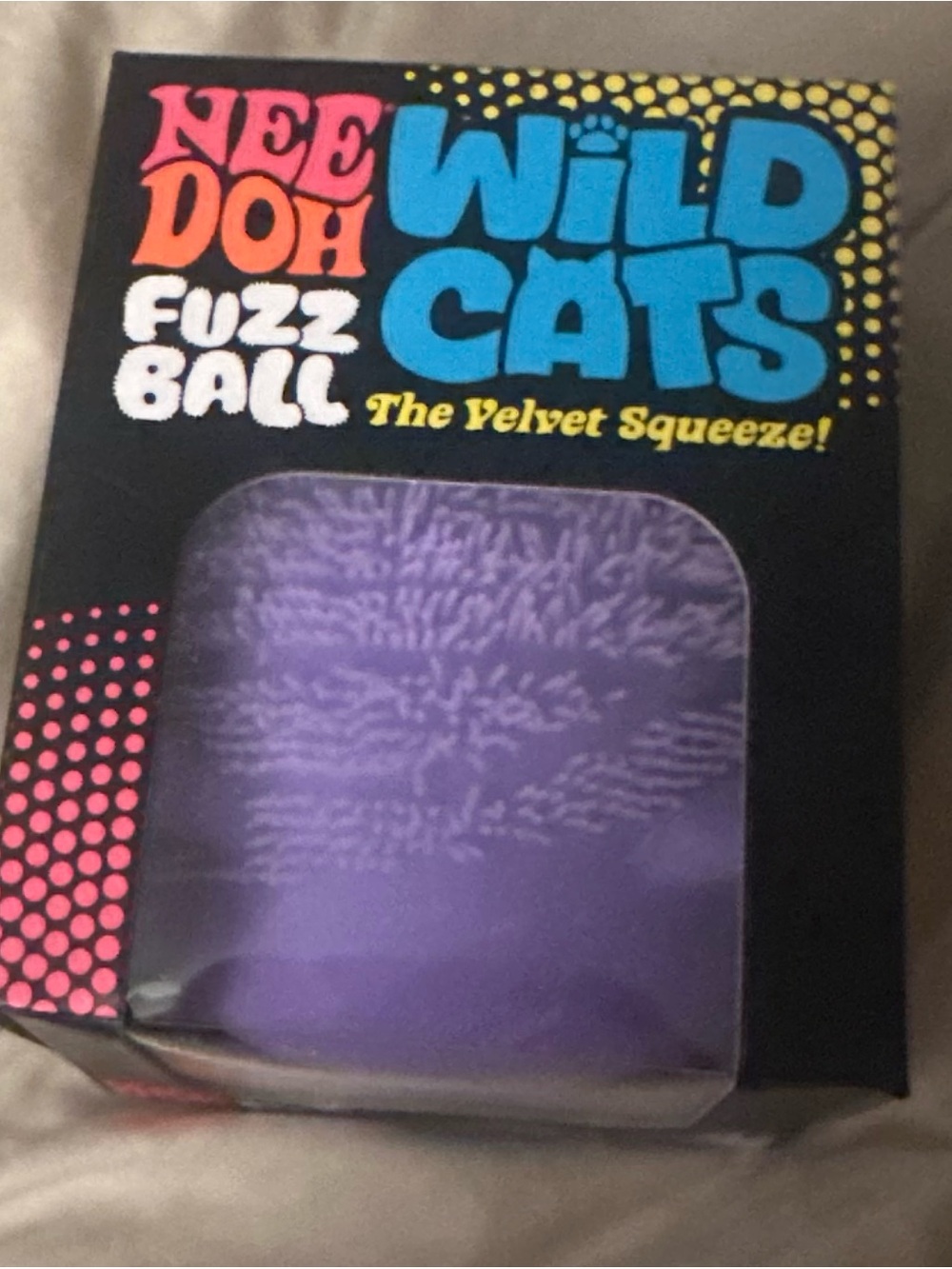 NeeDoh Wild Cat - Purple leopard